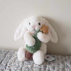 Jellycat Bashful Bunny With Christmas Tree